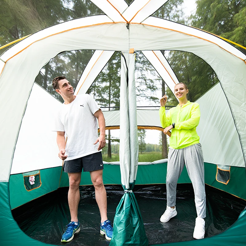 Barraca de Acampamento Ventilada Impermeável (8 a 12 Pessoas)