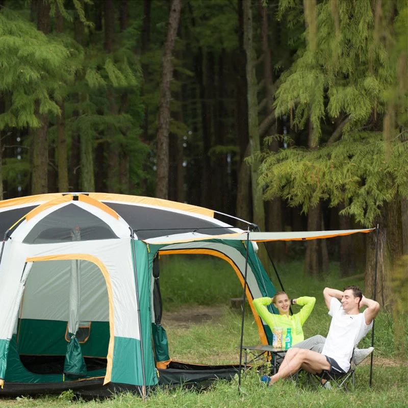 Barraca de Acampamento Ventilada Impermeável (8 a 12 Pessoas)