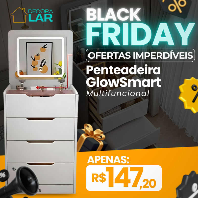 Penteadeira GlowSmart Multifuncional - Novidade 2025