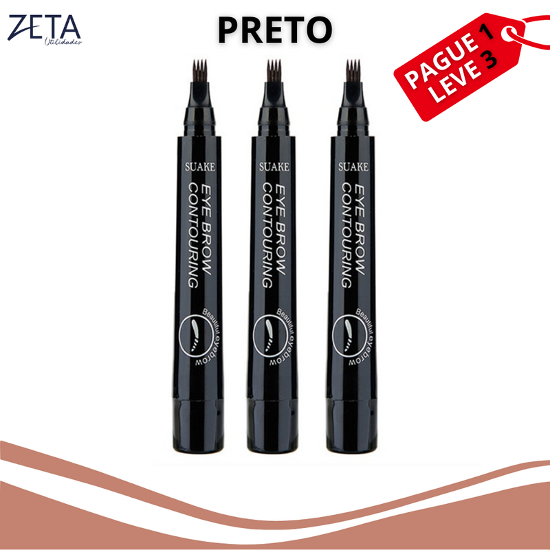 ZetaPen™ - Caneta pigmentadora para preencher barba e sobrancelha