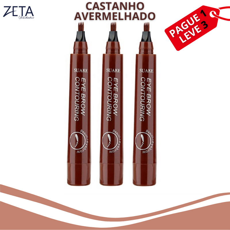 ZetaPen™ - Caneta pigmentadora para preencher barba e sobrancelha