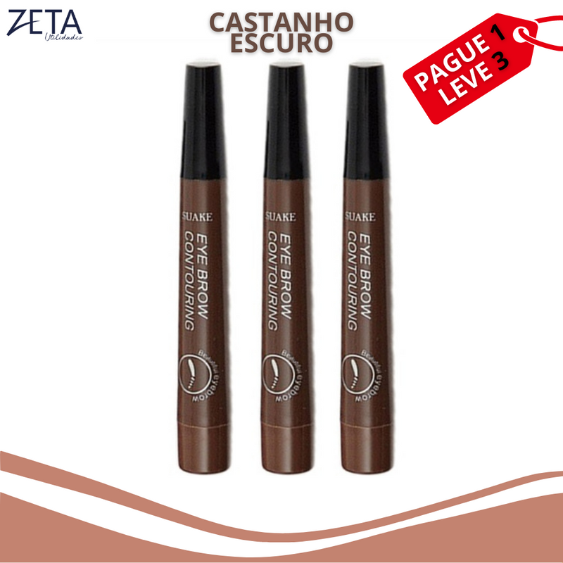 ZetaPen™ - Caneta pigmentadora para preencher barba e sobrancelha