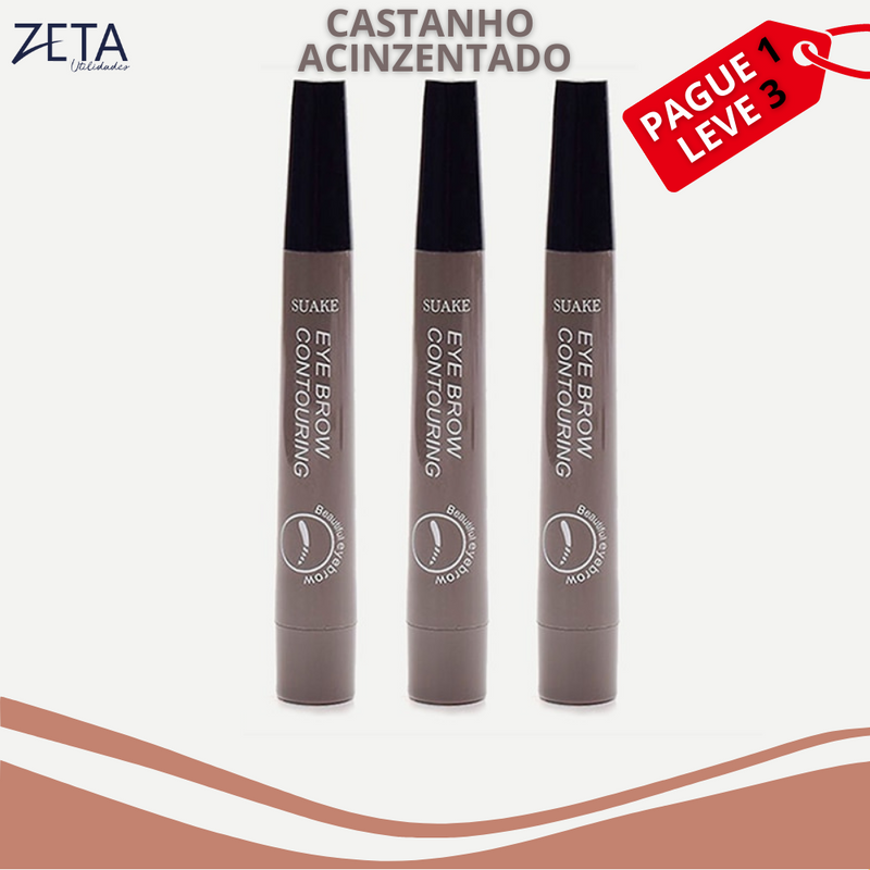 ZetaPen™ - Caneta pigmentadora para preencher barba e sobrancelha