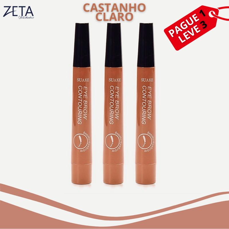 ZetaPen™ - Caneta pigmentadora para preencher barba e sobrancelha