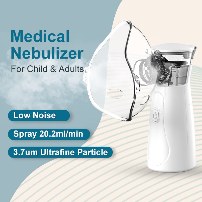 Medical Handhe Portable Nebulizer Inhalator Adult Kids Mini Silent Steam Nasal Humidifier Inhaler Tools Nebulizer Asthma